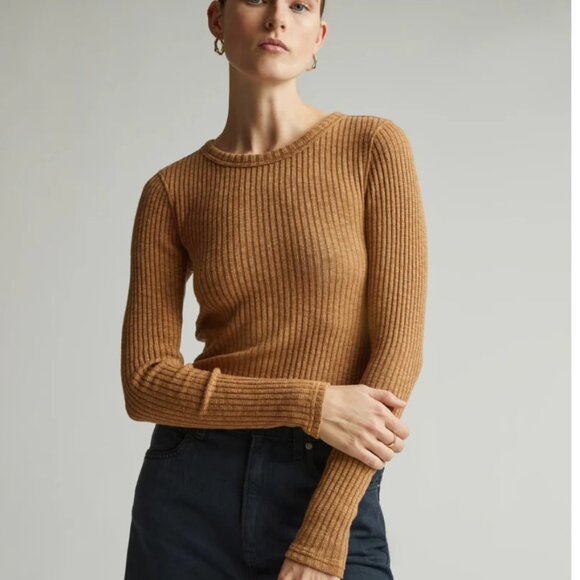 Everlane Sweaters - Everlane The Cozy Rib Long-Sleeve Tee NWOT